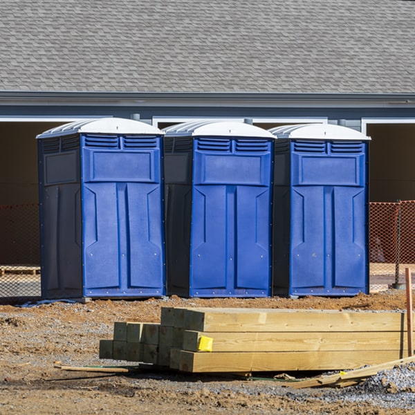 is there a specific order in which to place multiple portable toilets in Atalissa IA